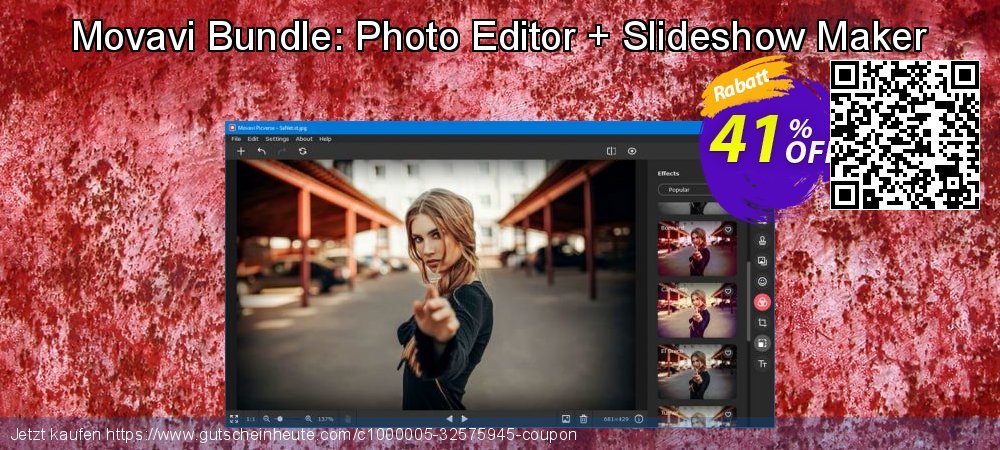 Movavi Bundle: Photo Editor + Slideshow Maker wundervoll Ausverkauf Bildschirmfoto