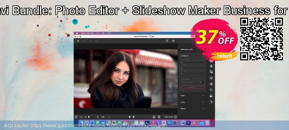 Movavi Bundle: Photo Editor + Slideshow Maker Business for MAC wundervoll Rabatt Bildschirmfoto