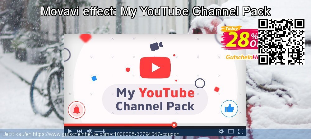 Movavi effect: My YouTube Channel Pack uneingeschränkt Preisnachlässe Bildschirmfoto