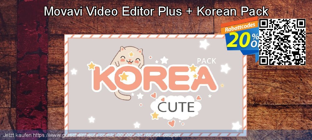 Movavi Video Editor Plus + Korean Pack exklusiv Ermäßigungen Bildschirmfoto
