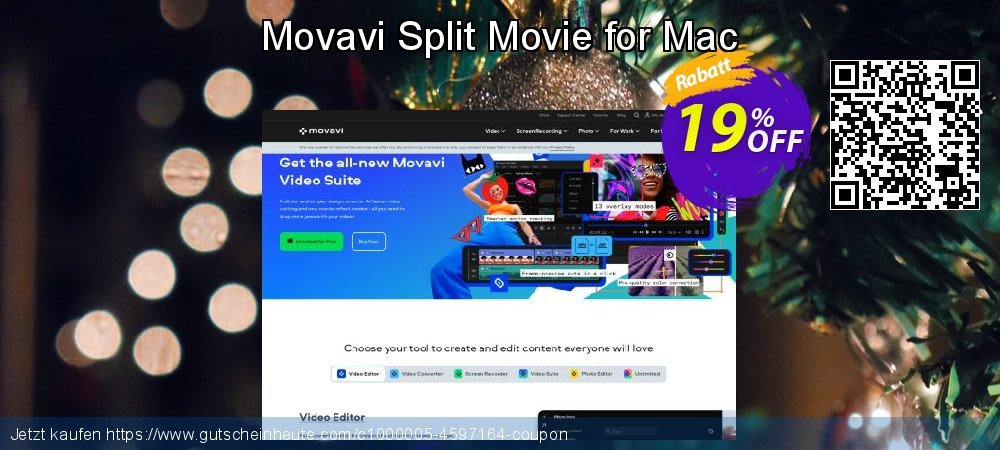 Movavi Split Movie for Mac überraschend Beförderung Bildschirmfoto