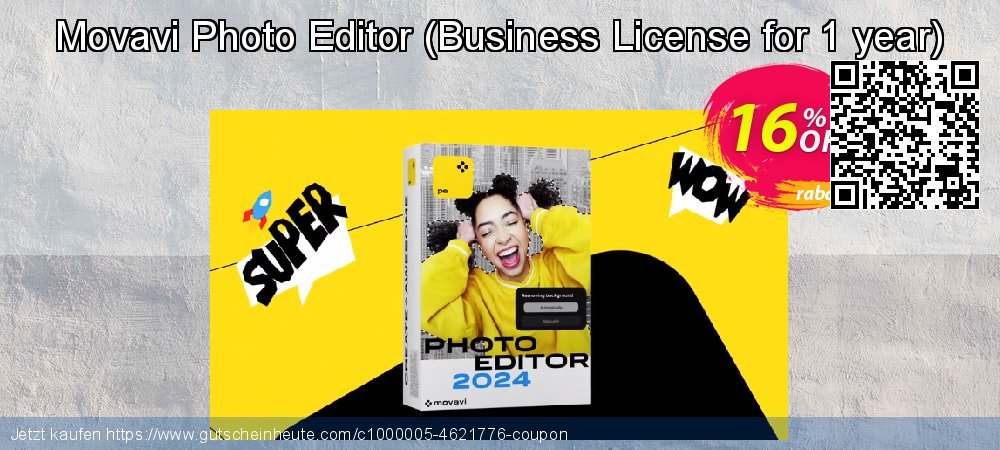 Movavi Photo Editor - Business License for 1 year  verblüffend Außendienst-Promotions Bildschirmfoto