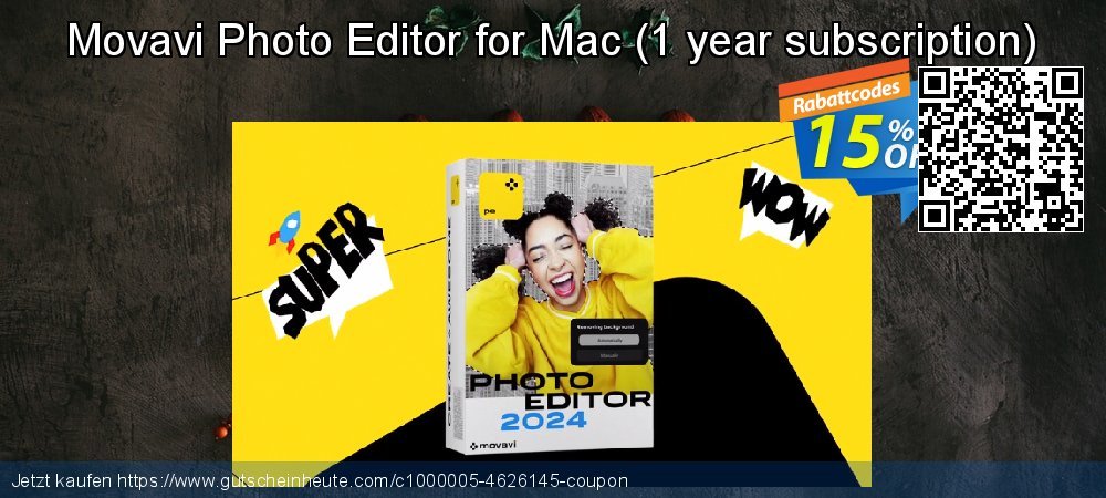 Movavi Photo Editor for Mac - 1 year subscription  super Außendienst-Promotions Bildschirmfoto