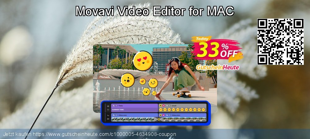 Movavi Video Editor for MAC uneingeschränkt Ermäßigungen Bildschirmfoto