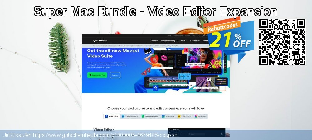 Super Mac Bundle - Video Editor Expansion uneingeschränkt Nachlass Bildschirmfoto