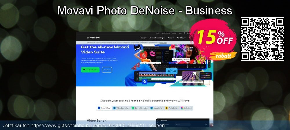 Movavi Photo DeNoise - Business uneingeschränkt Verkaufsförderung Bildschirmfoto