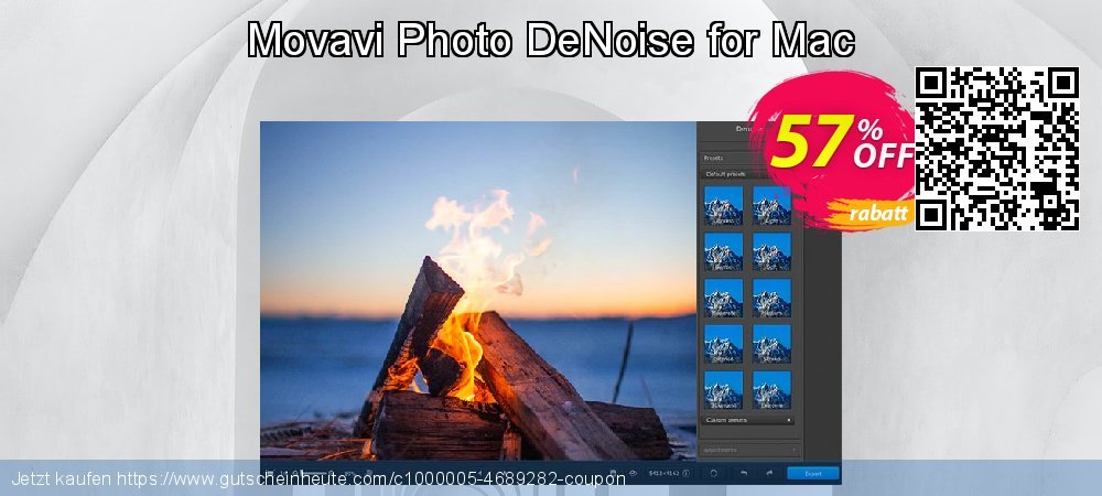 Movavi Photo DeNoise for Mac ausschließlich Ausverkauf Bildschirmfoto