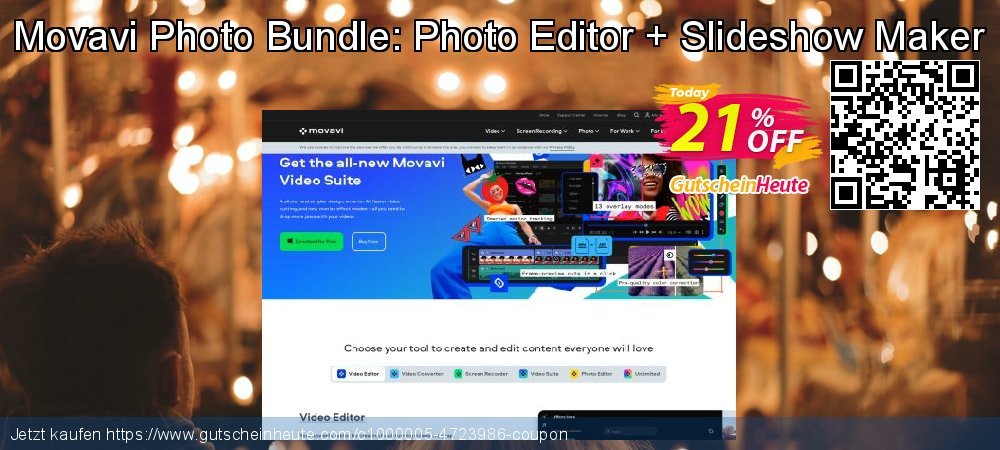 Movavi Photo Bundle: Photo Editor + Slideshow Maker formidable Rabatt Bildschirmfoto
