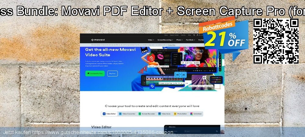 Business Bundle: Movavi PDF Editor + Screen Capture Pro - for MAC  toll Sale Aktionen Bildschirmfoto