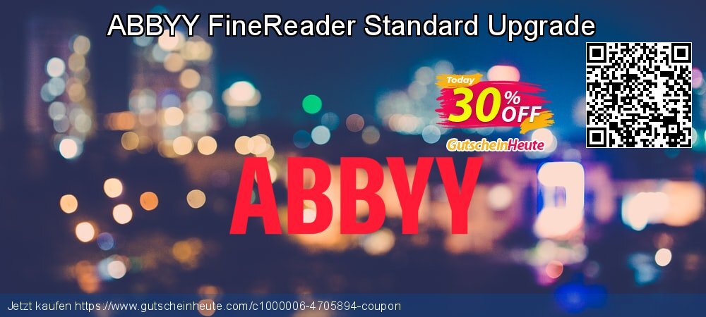 ABBYY FineReader Standard Upgrade verwunderlich Ermäßigungen Bildschirmfoto