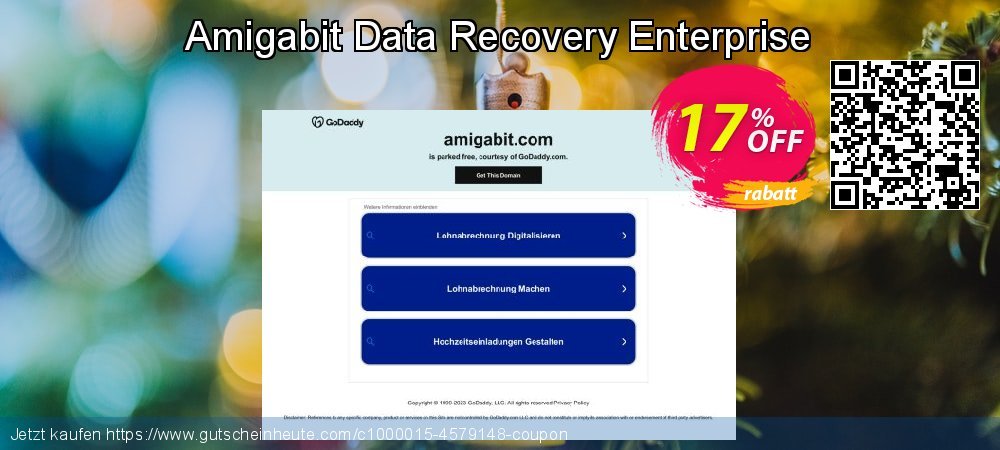 Amigabit Data Recovery Enterprise umwerfenden Ermäßigungen Bildschirmfoto