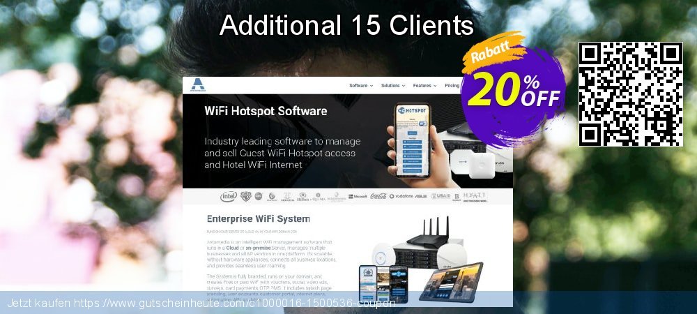 Additional 15 Clients super Verkaufsförderung Bildschirmfoto