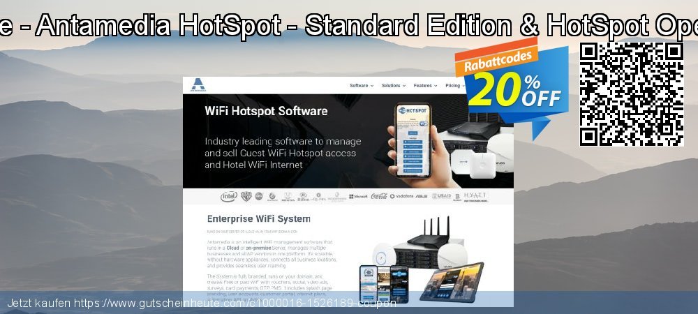 Special Bundle - Antamedia HotSpot - Standard Edition & HotSpot Operator License genial Verkaufsförderung Bildschirmfoto