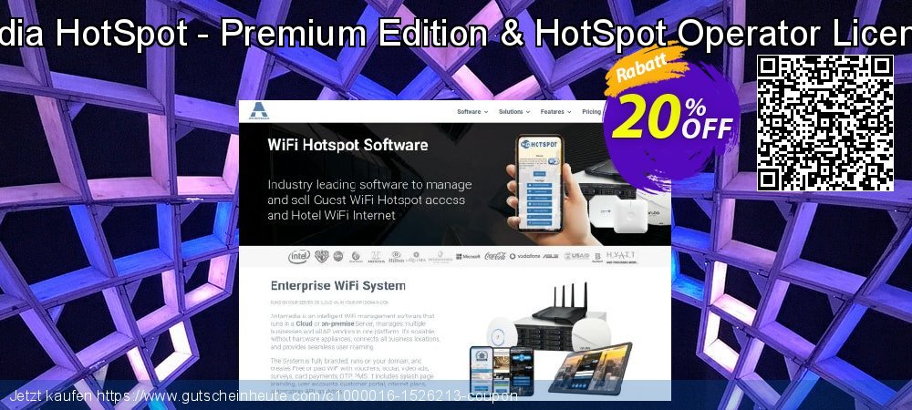 Special Bundle - Antamedia HotSpot - Premium Edition & HotSpot Operator License & Credit Card Suppor beeindruckend Sale Aktionen Bildschirmfoto