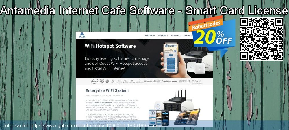 Antamedia Internet Cafe Software - Smart Card License verwunderlich Preisreduzierung Bildschirmfoto