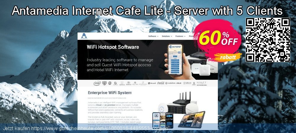 Antamedia Internet Cafe Lite - Server with 5 Clients fantastisch Preisnachlass Bildschirmfoto