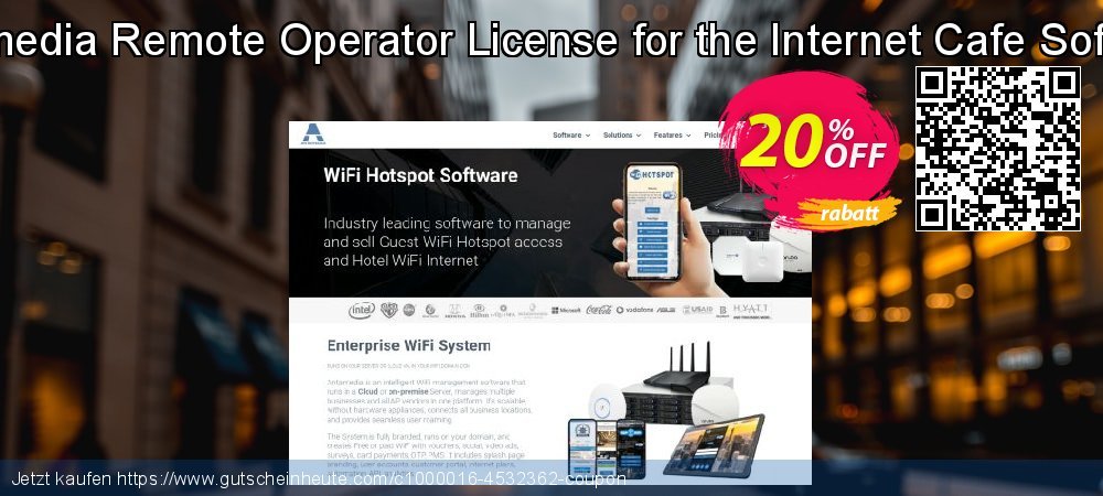 Antamedia Remote Operator License for the Internet Cafe Software unglaublich Promotionsangebot Bildschirmfoto