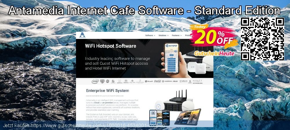 Antamedia Internet Cafe Software - Standard Edition ausschließenden Außendienst-Promotions Bildschirmfoto