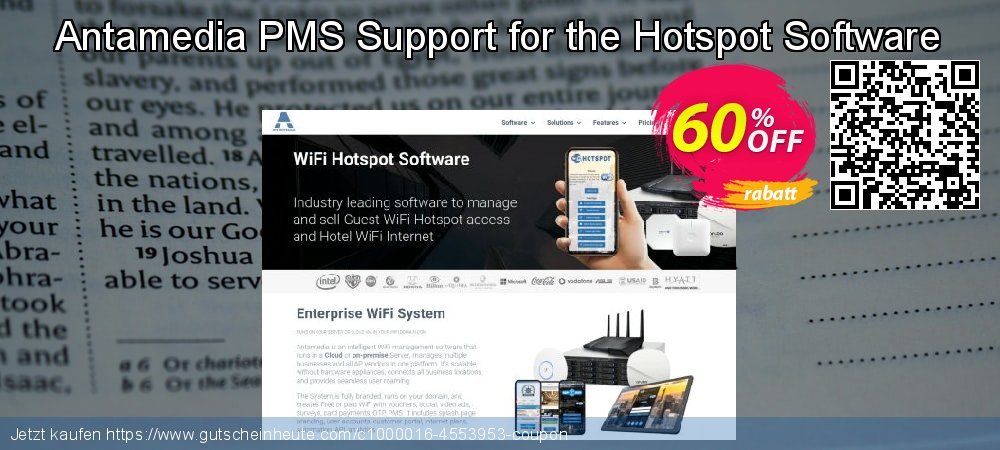 Antamedia PMS Support for the Hotspot Software faszinierende Nachlass Bildschirmfoto