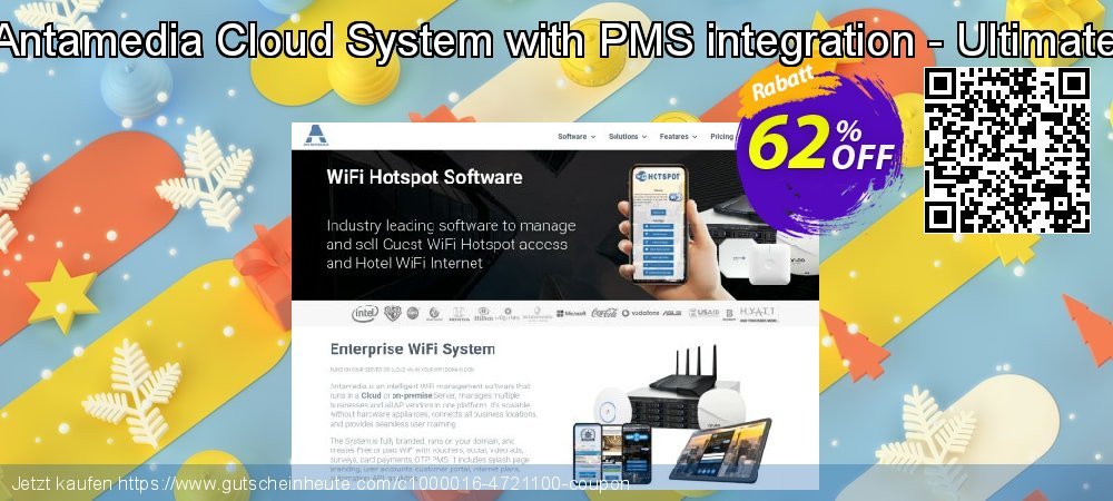 Antamedia Cloud System with PMS integration - Ultimate formidable Disagio Bildschirmfoto