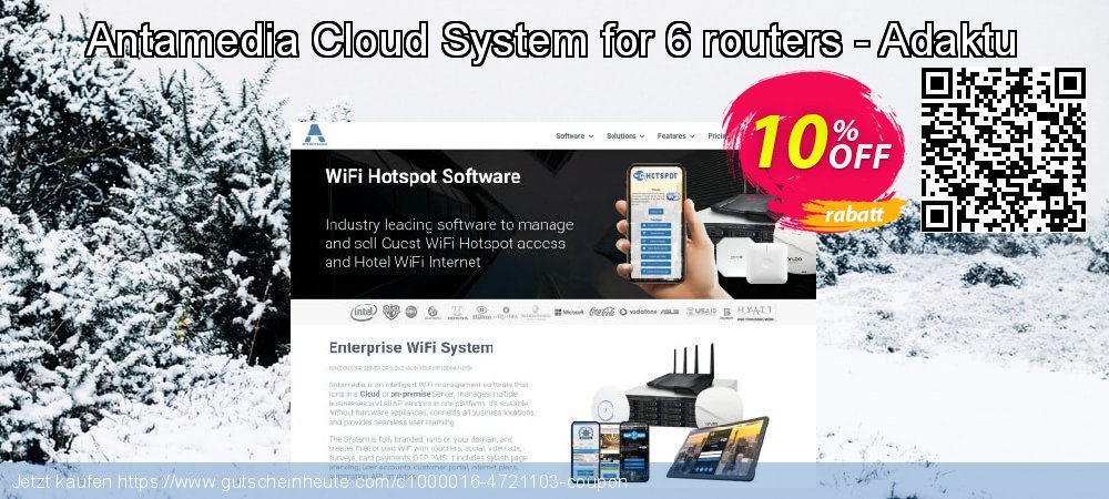 Antamedia Cloud System for 6 routers - Adaktu Exzellent Außendienst-Promotions Bildschirmfoto