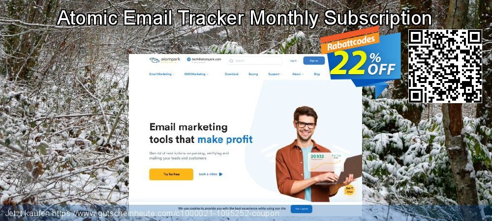 Atomic Email Tracker Monthly Subscription spitze Preisnachlass Bildschirmfoto