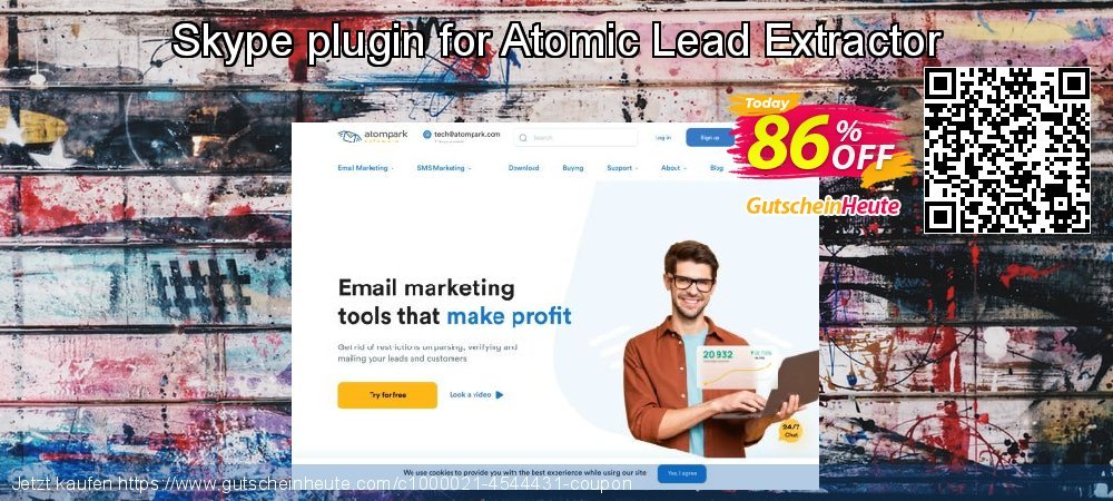Skype plugin for Atomic Lead Extractor umwerfende Außendienst-Promotions Bildschirmfoto