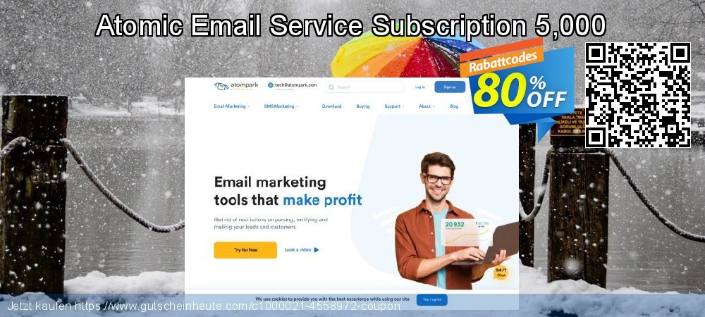 Atomic Email Service Subscription 5,000 geniale Rabatt Bildschirmfoto