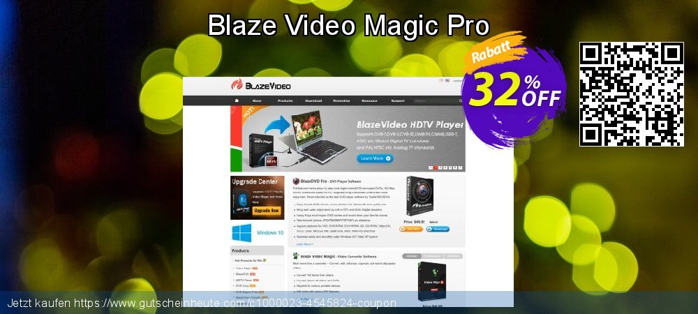 Blaze Video Magic Pro exklusiv Angebote Bildschirmfoto