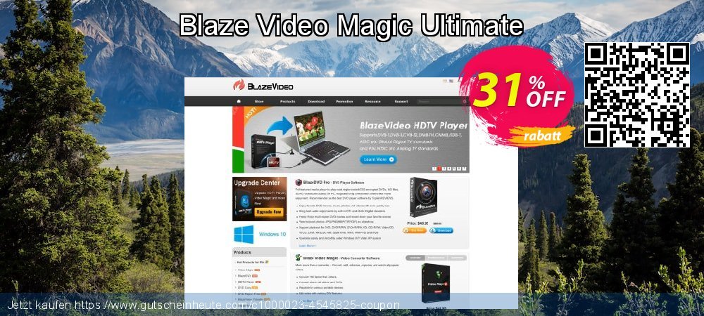 Blaze Video Magic Ultimate uneingeschränkt Promotionsangebot Bildschirmfoto
