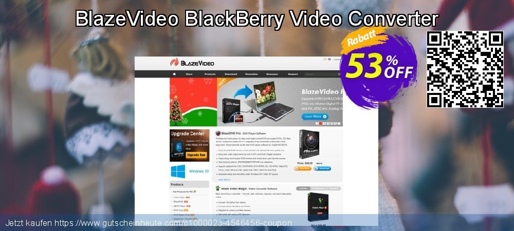 BlazeVideo BlackBerry Video Converter super Diskont Bildschirmfoto