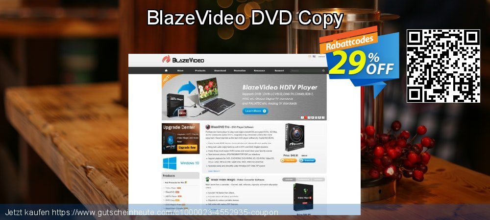 BlazeVideo DVD Copy atemberaubend Ermäßigung Bildschirmfoto