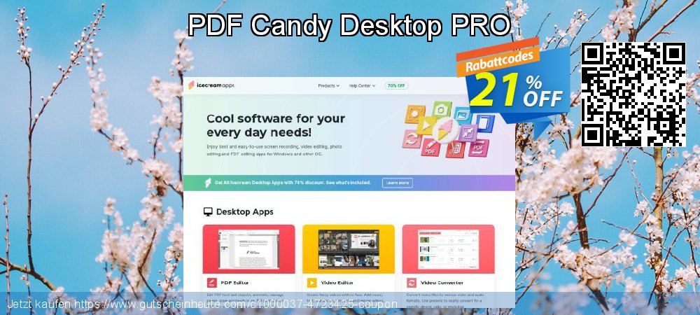 PDF Candy Desktop PRO ausschließenden Ermäßigung Bildschirmfoto