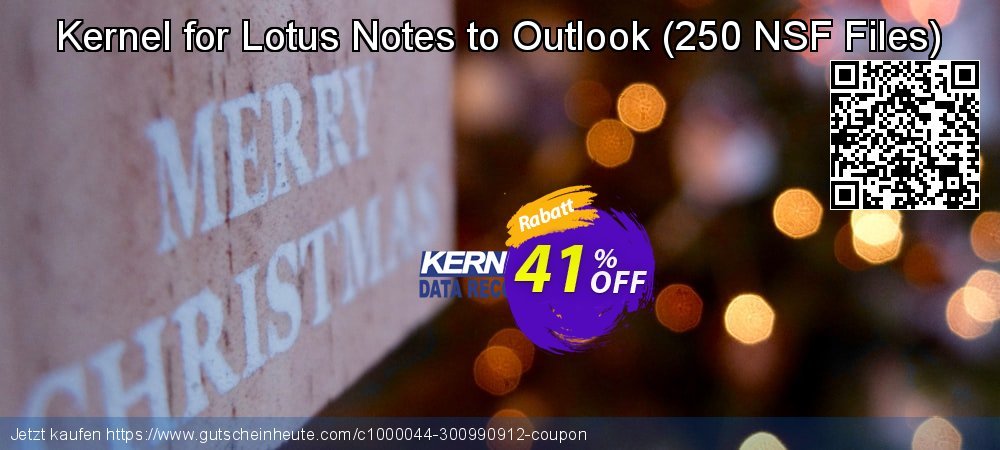 Kernel for Lotus Notes to Outlook - 250 NSF Files  atemberaubend Beförderung Bildschirmfoto