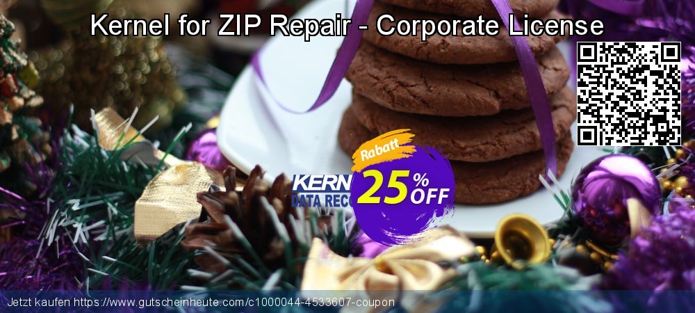 Kernel for ZIP Repair - Corporate License wunderschön Außendienst-Promotions Bildschirmfoto