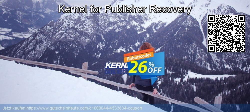Kernel for Publisher Recovery großartig Promotionsangebot Bildschirmfoto
