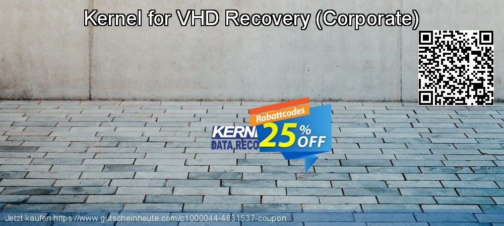 Kernel for VHD Recovery - Corporate  verblüffend Promotionsangebot Bildschirmfoto