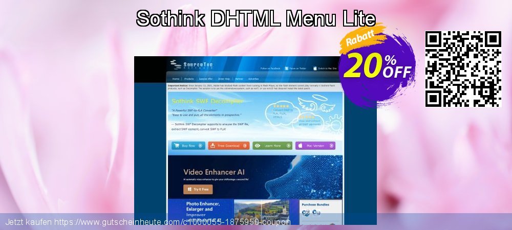 Sothink DHTML Menu Lite Exzellent Preisnachlässe Bildschirmfoto