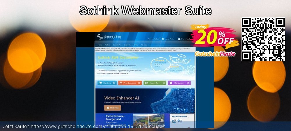 Sothink Webmaster Suite großartig Verkaufsförderung Bildschirmfoto