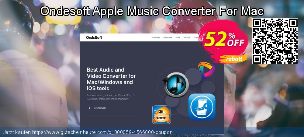 Ondesoft Apple Music Converter For Mac aufregende Außendienst-Promotions Bildschirmfoto