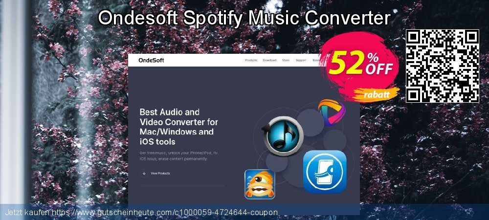 Ondesoft Spotify Music Converter toll Ausverkauf Bildschirmfoto