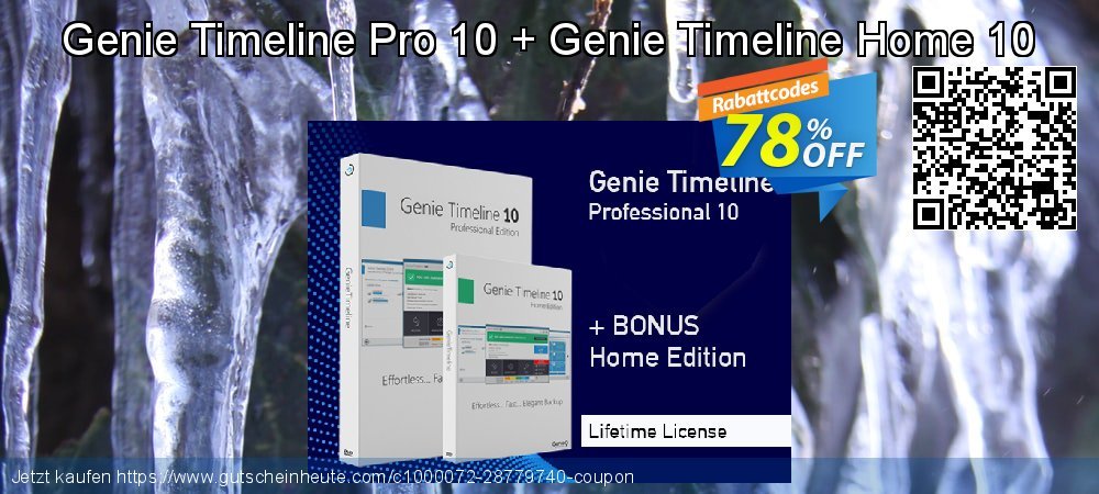 Genie Timeline Pro 10 + Genie Timeline Home 10 verwunderlich Ausverkauf Bildschirmfoto