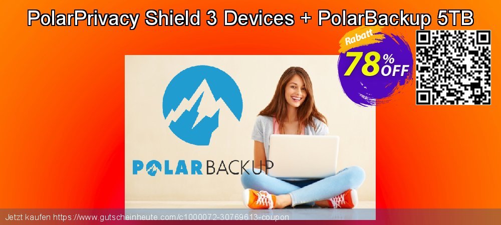 PolarPrivacy Shield 3 Devices + PolarBackup 5TB uneingeschränkt Sale Aktionen Bildschirmfoto