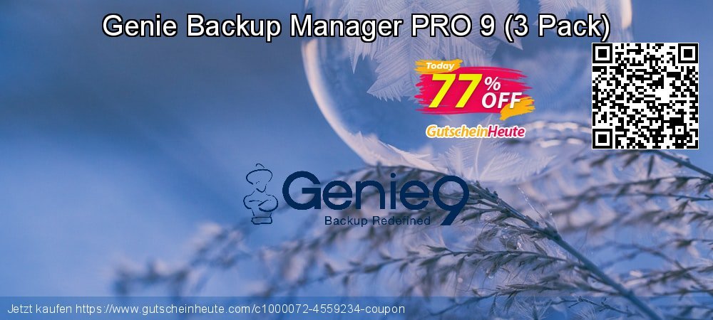 Genie Backup Manager PRO 9 - 3 Pack  fantastisch Verkaufsförderung Bildschirmfoto