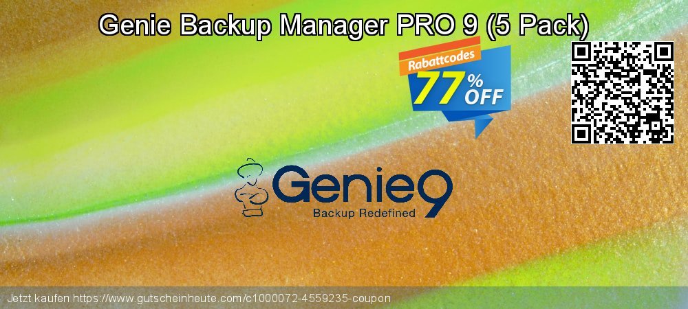 Genie Backup Manager PRO 9 - 5 Pack  großartig Ausverkauf Bildschirmfoto