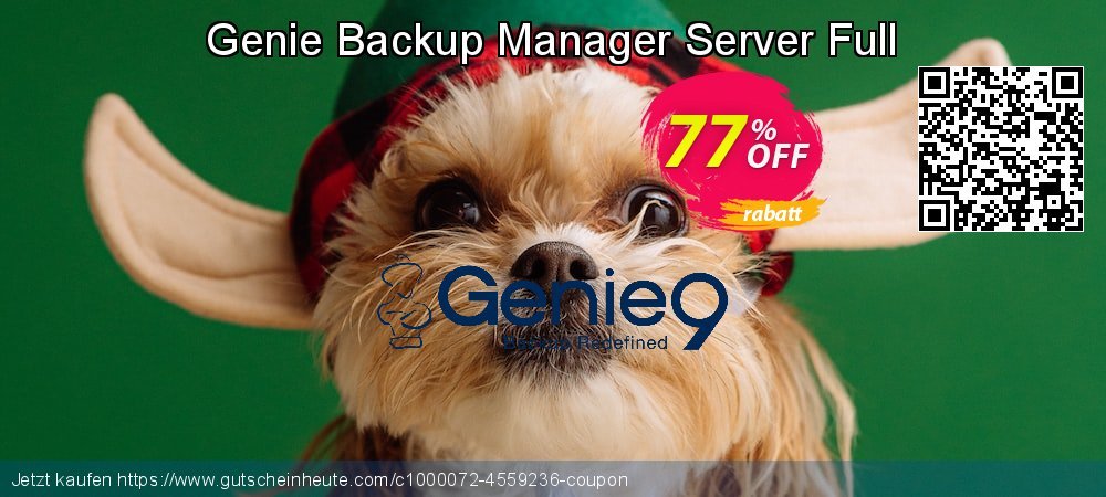 Genie Backup Manager Server Full wunderbar Außendienst-Promotions Bildschirmfoto