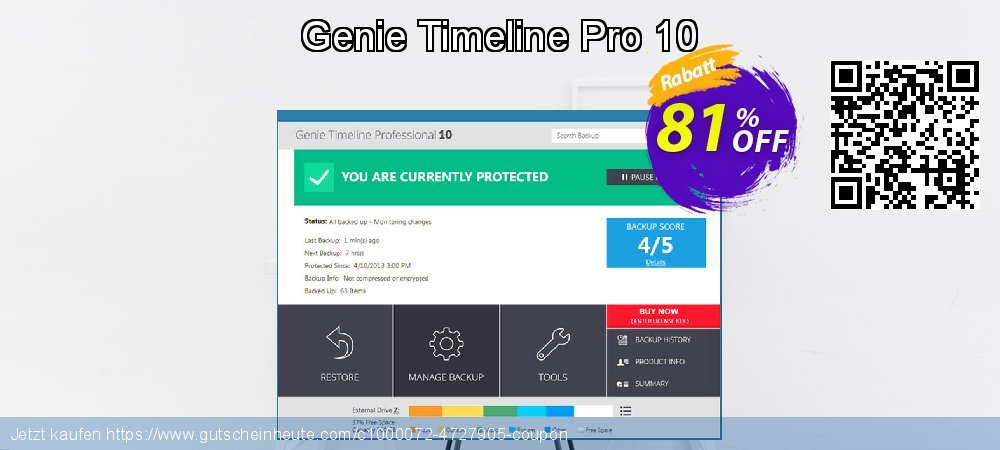 Genie Timeline Pro 10 fantastisch Diskont Bildschirmfoto