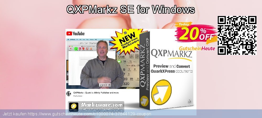 QXPMarkz SE for Windows ausschließlich Preisreduzierung Bildschirmfoto