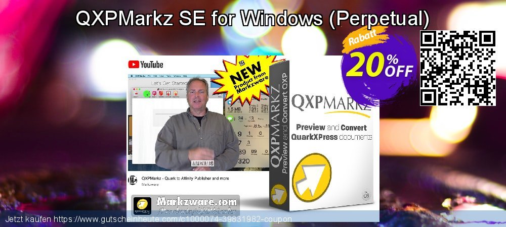 QXPMarkz SE for Windows - Perpetual  atemberaubend Promotionsangebot Bildschirmfoto