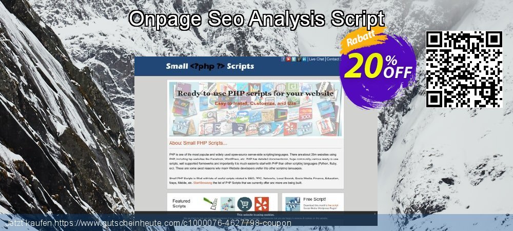 Onpage Seo Analysis Script wundervoll Preisreduzierung Bildschirmfoto
